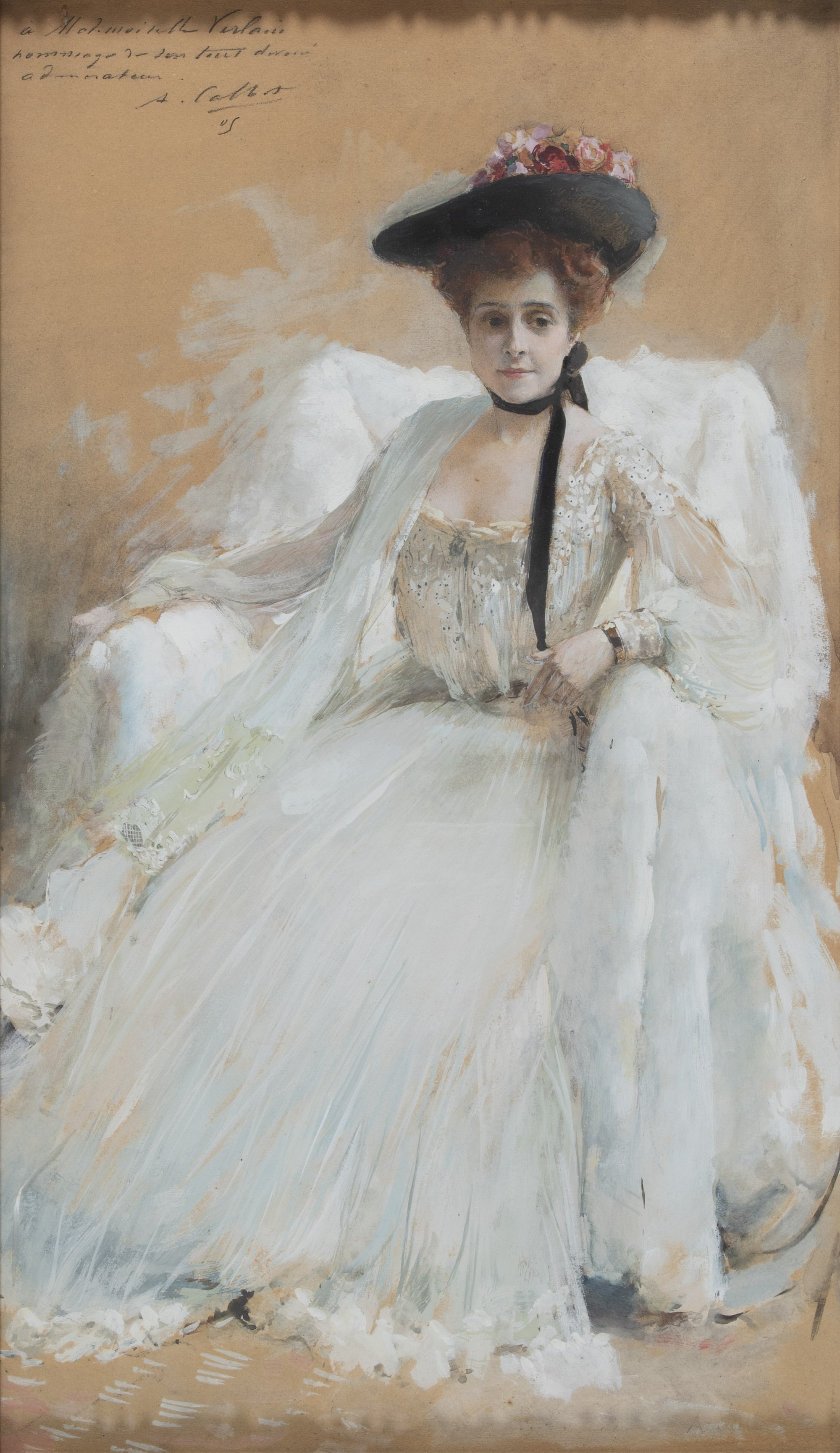 Portrait de Mademoiselle Valentine Verlain Abraham